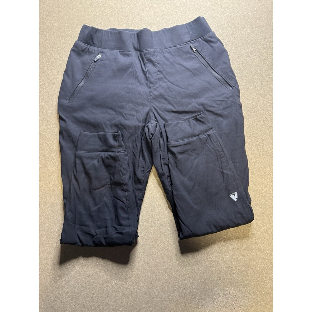 Eddie Bauer First Ascent Pants‎ women P6 black Cargo Stretch Hiking Trail Nylon